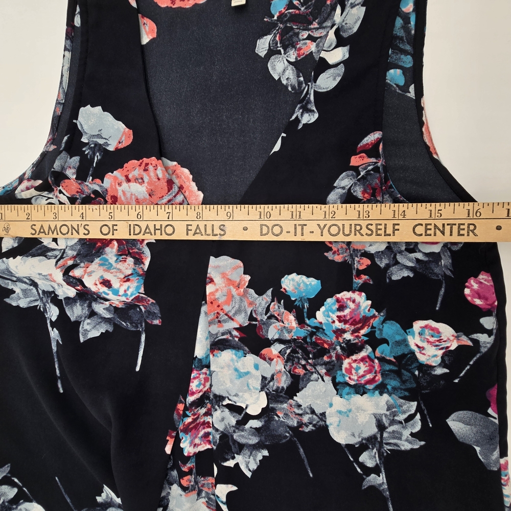 Daniel Rainn Black Floral Sleeveless Top Women's Size Small - Picture 6 of 7
